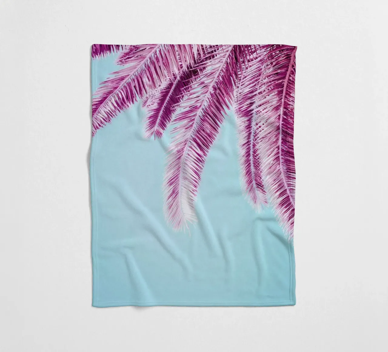 Pink Palm Trees coperta in pile da Victoria Frost