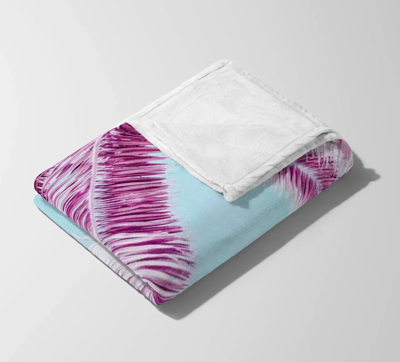 Pink Palm Trees coperta in pile da Victoria Frost