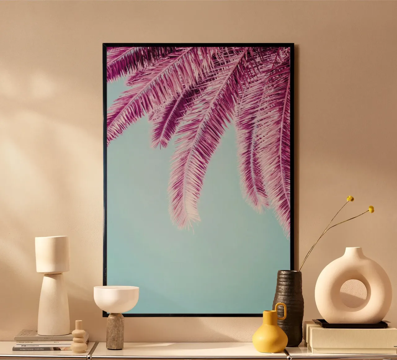 Pink Palm Trees carta hahnemühle da Victoria Frost
