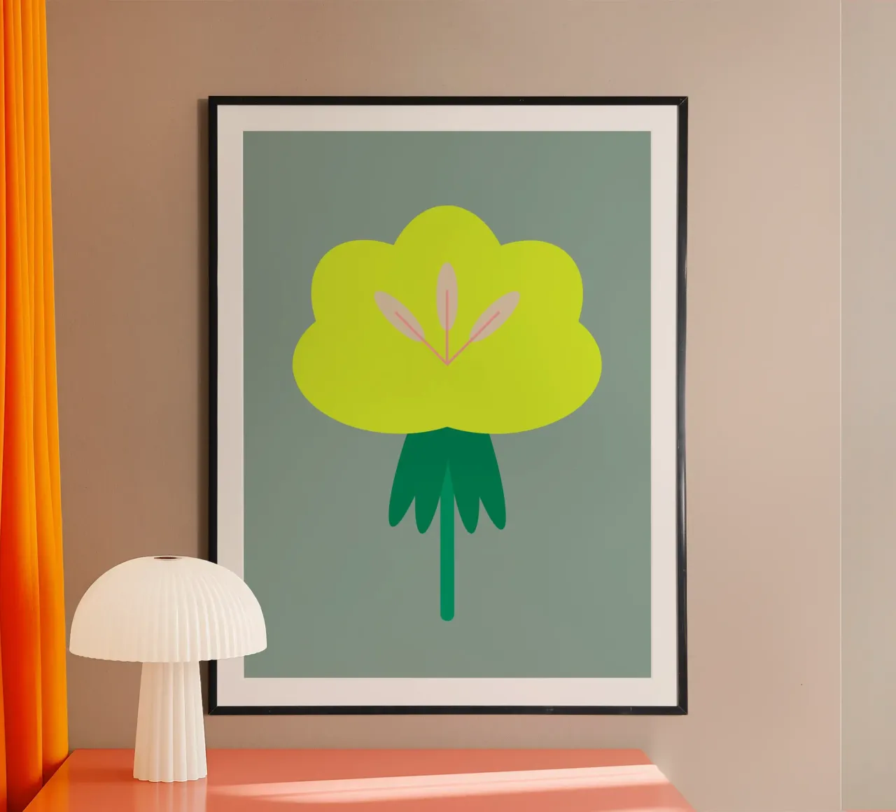 Winterling poster con telaio in alluminio da All Colours