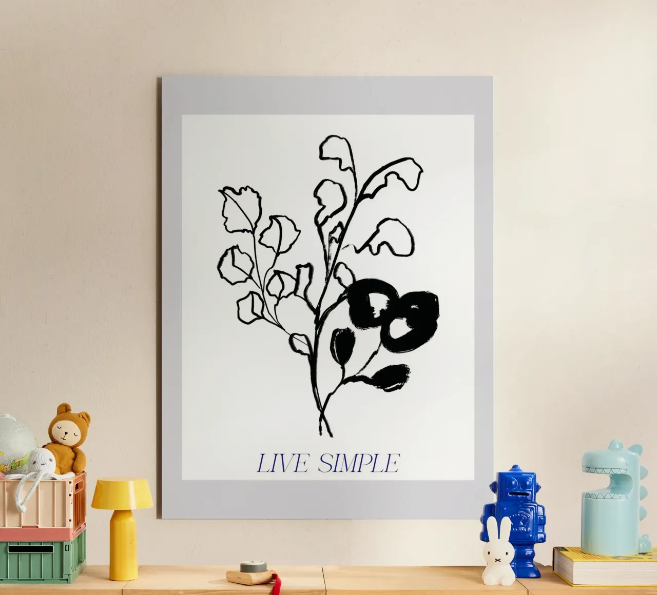 Live Simple No 05 alluminio dibond da treechild