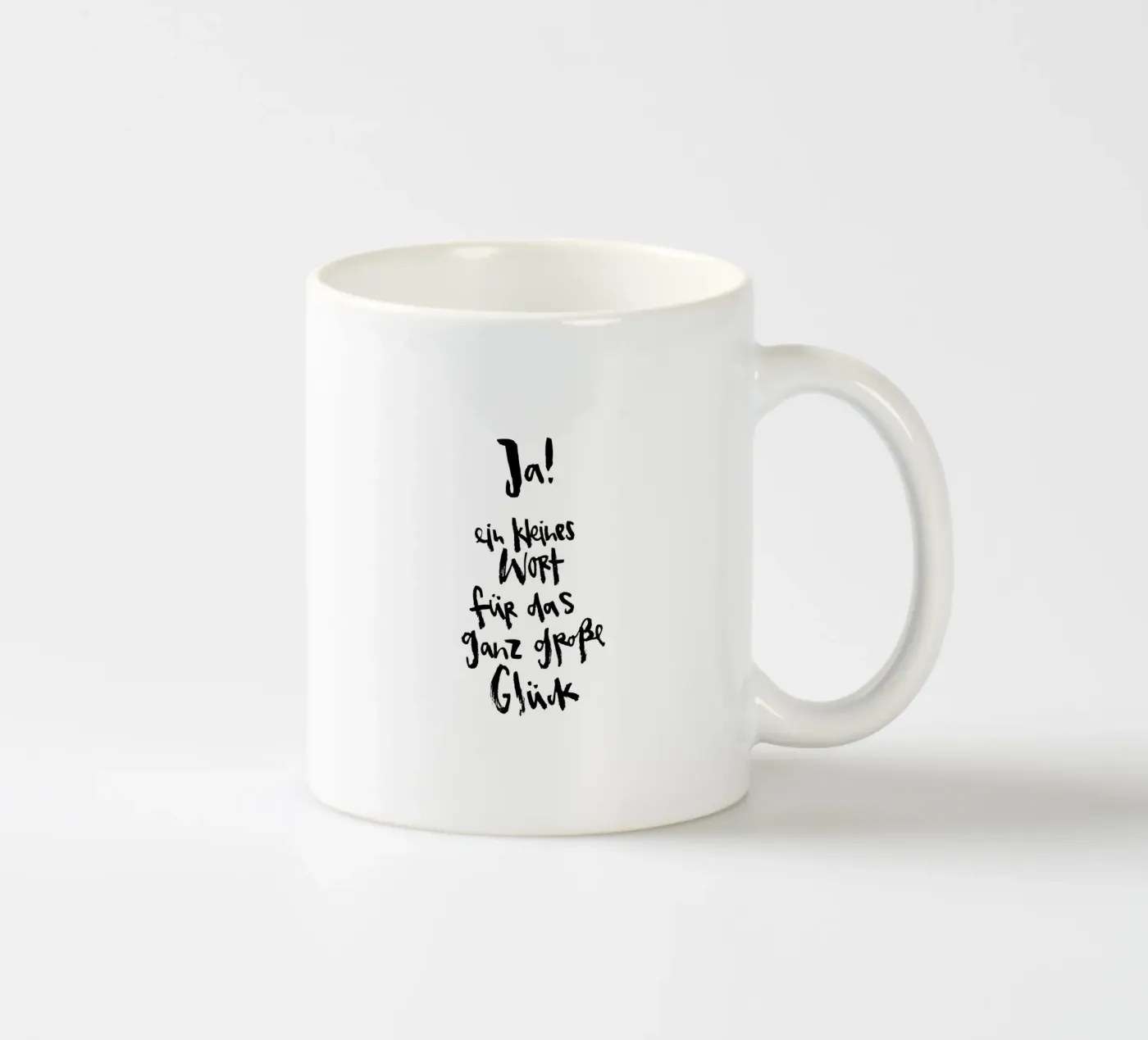Ja ceramic mug by Brushmeetspaper