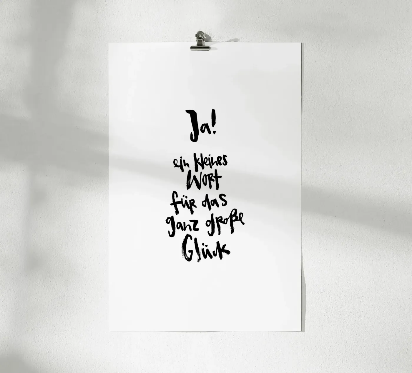 Ja poster de Brushmeetspaper