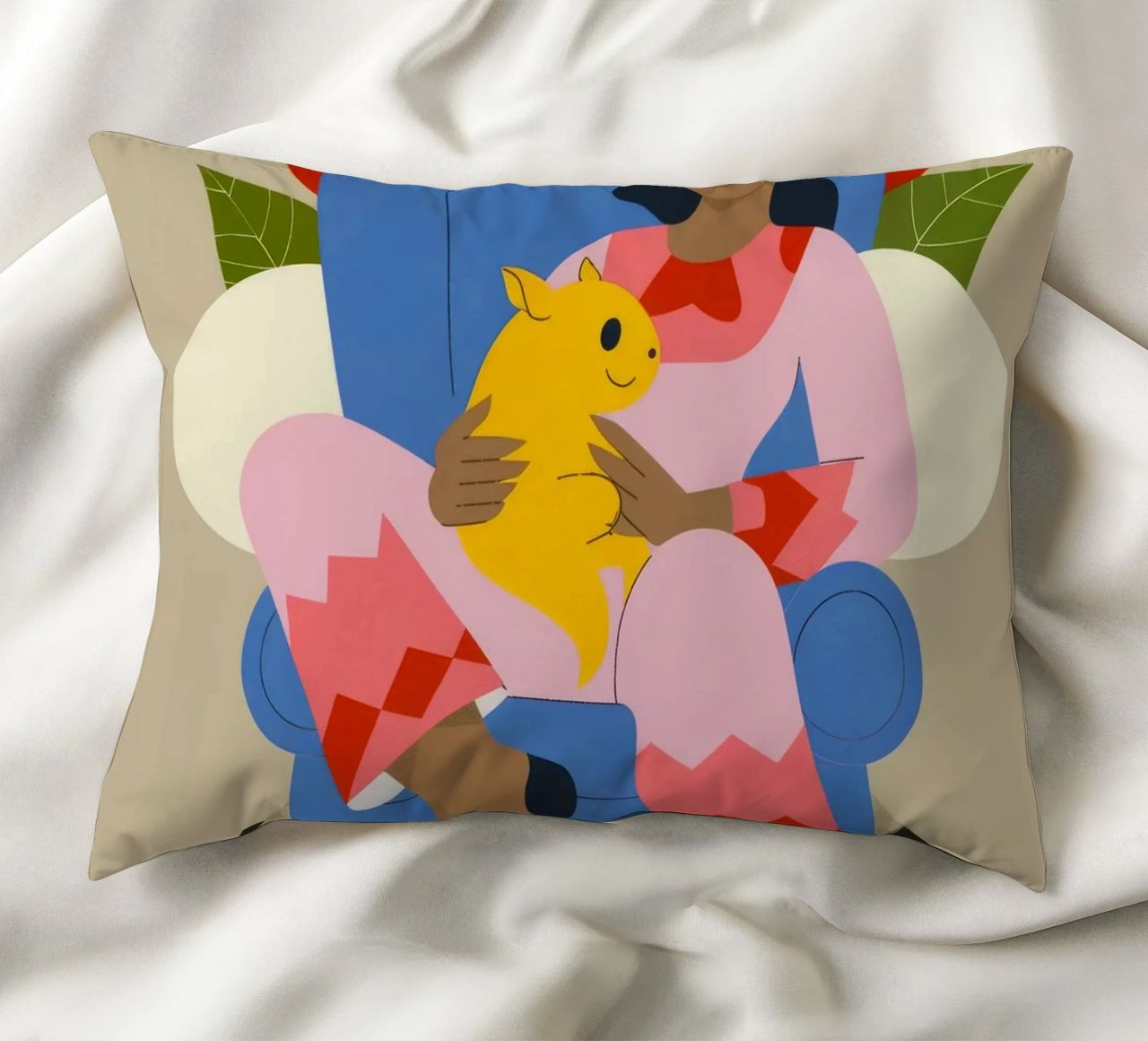 Cozy Companionship Bliss decorative cushion by Prism Palette