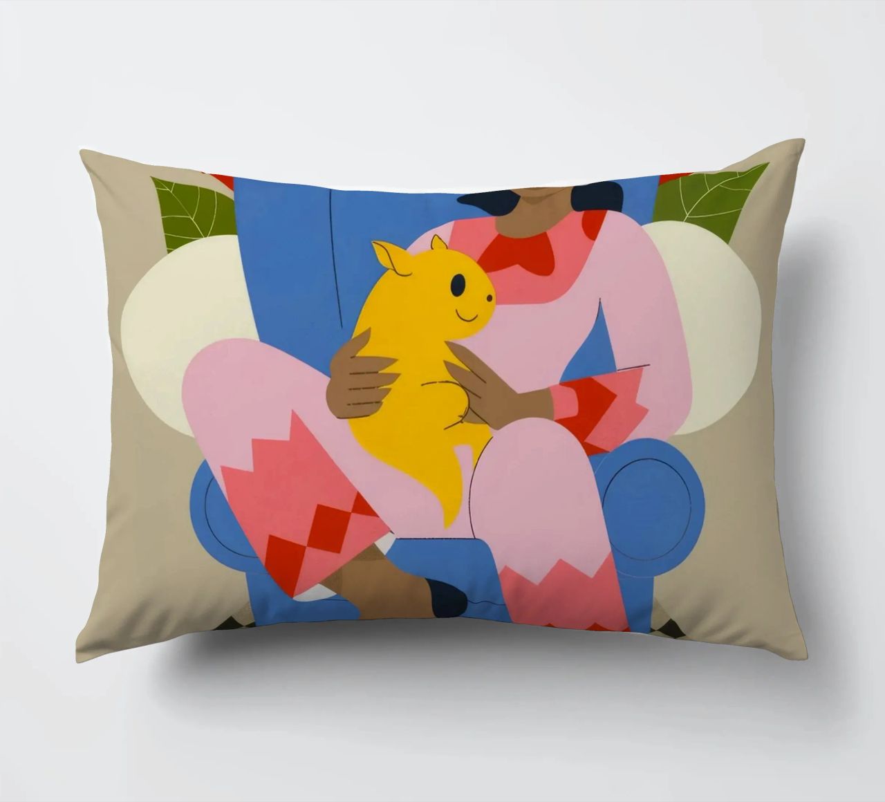 Cozy Companionship Bliss decorative cushion by Prism Palette