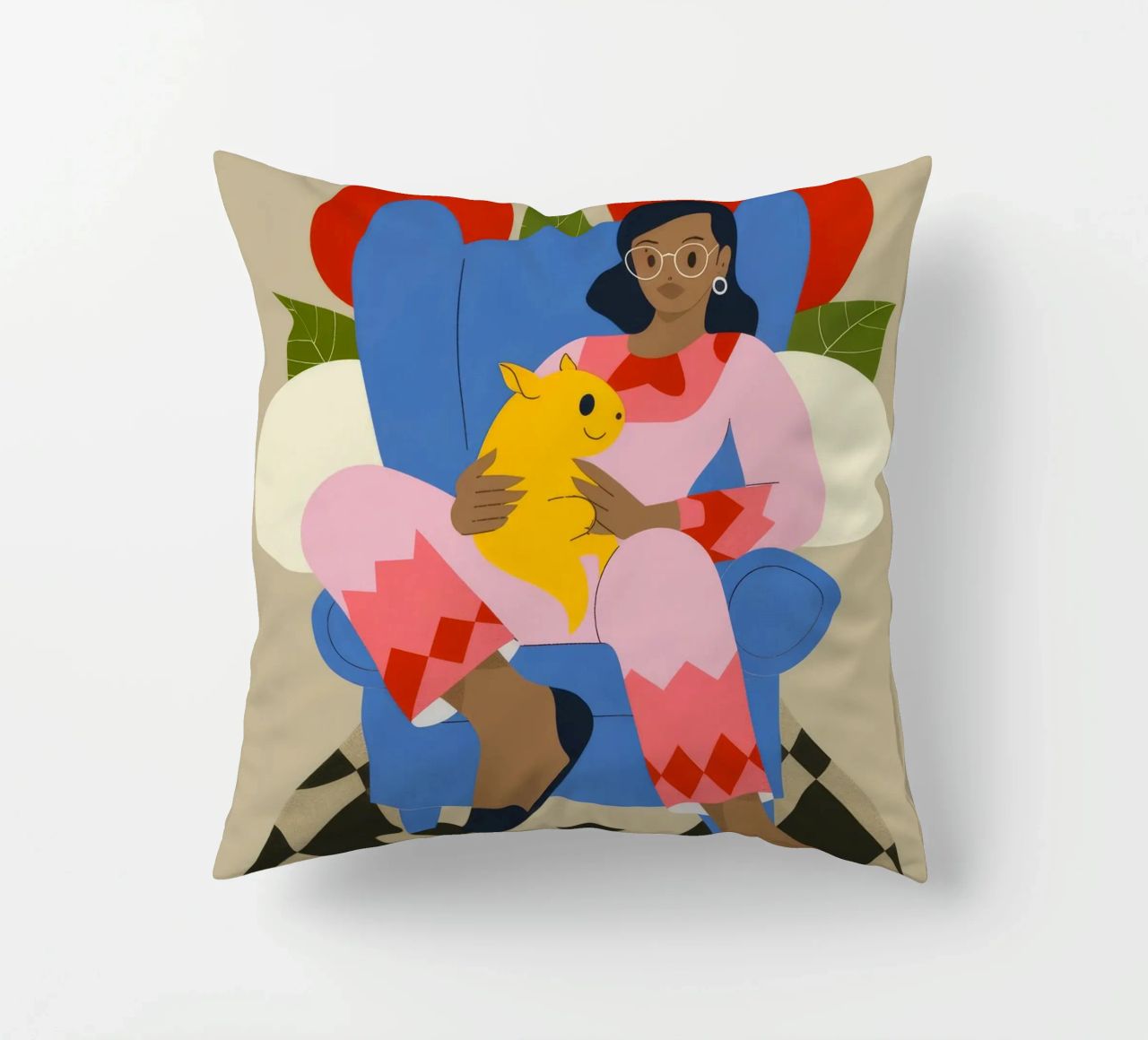 Cozy Companionship Bliss decorative cushion by Prism Palette