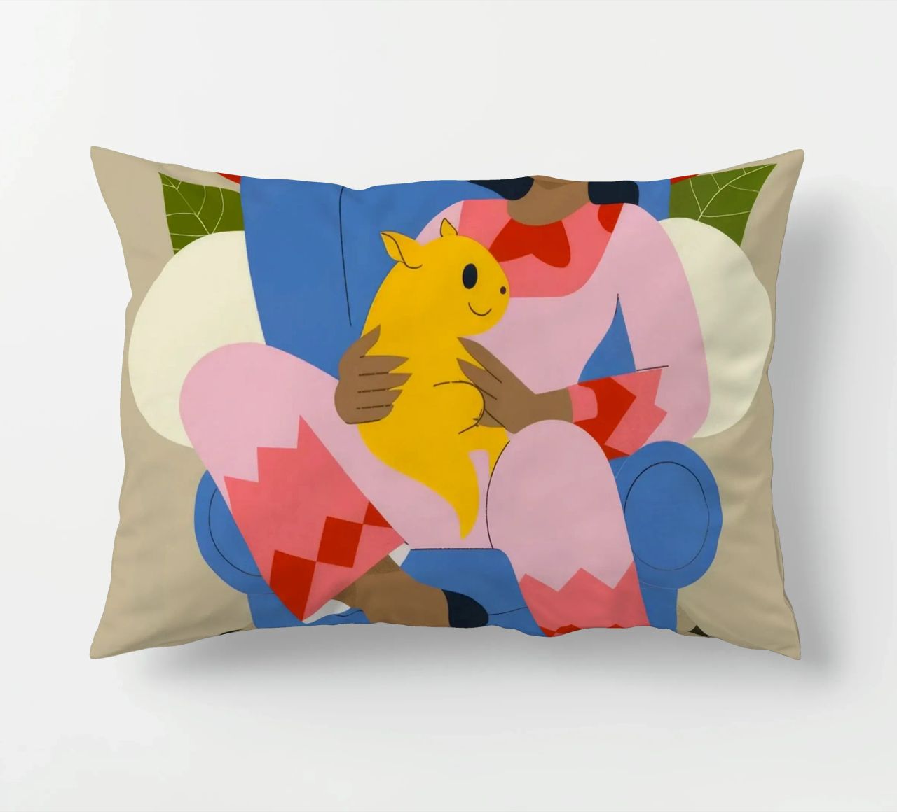 Cozy Companionship Bliss decorative cushion by Prism Palette