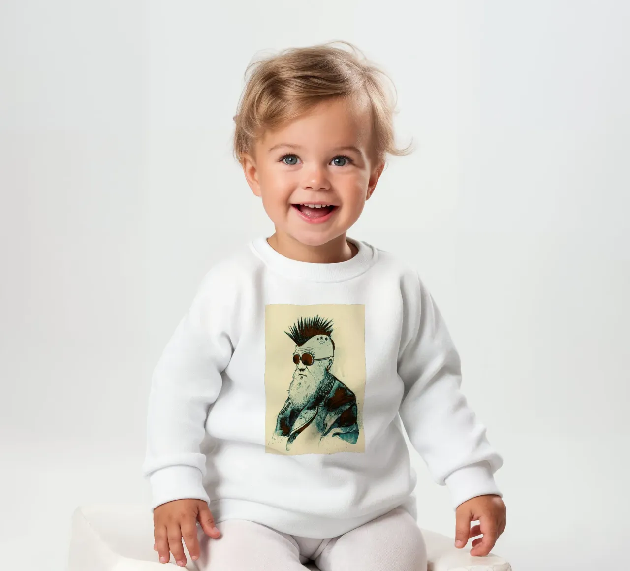 Evolution of Charles Baby Sweatshirt von Nicebleed