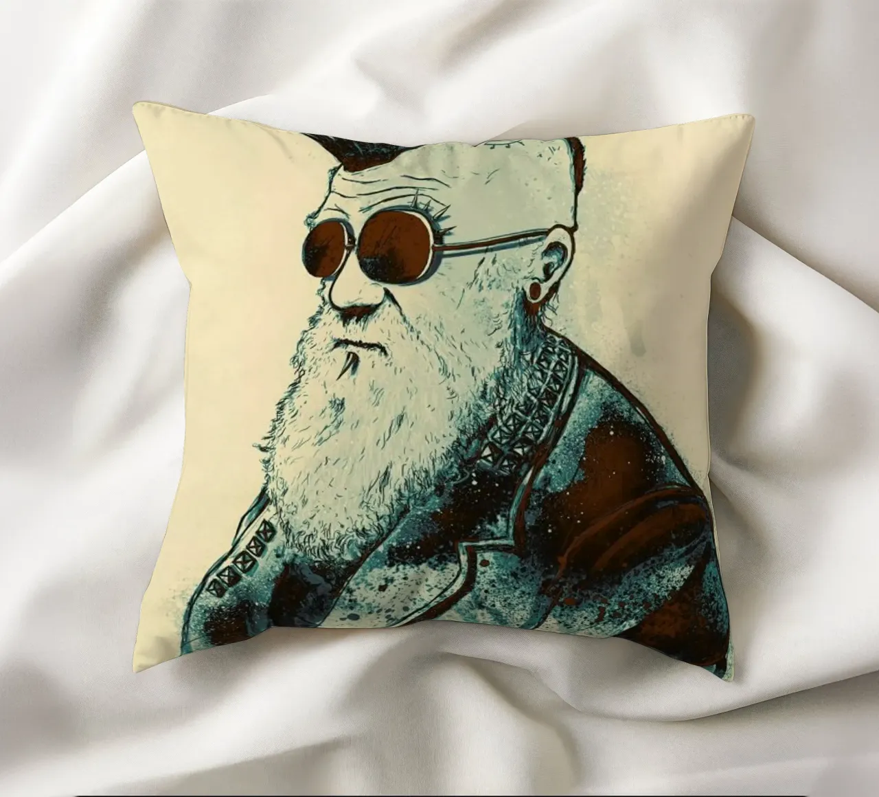 Evolution of Charles decorative cushion by Nicebleed