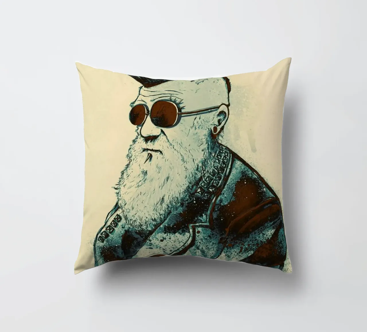 Evolution of Charles decorative cushion by Nicebleed
