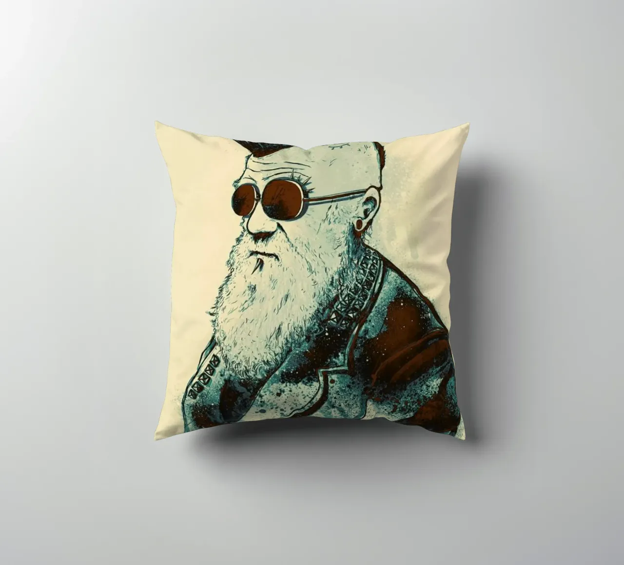 Evolution of Charles decorative cushion by Nicebleed