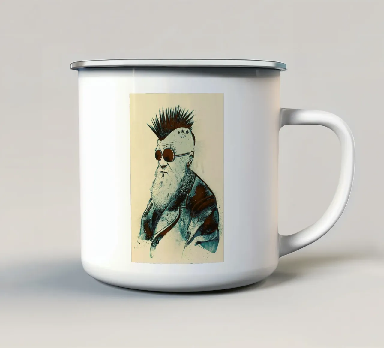 Evolution of Charles mug en émail de Nicebleed