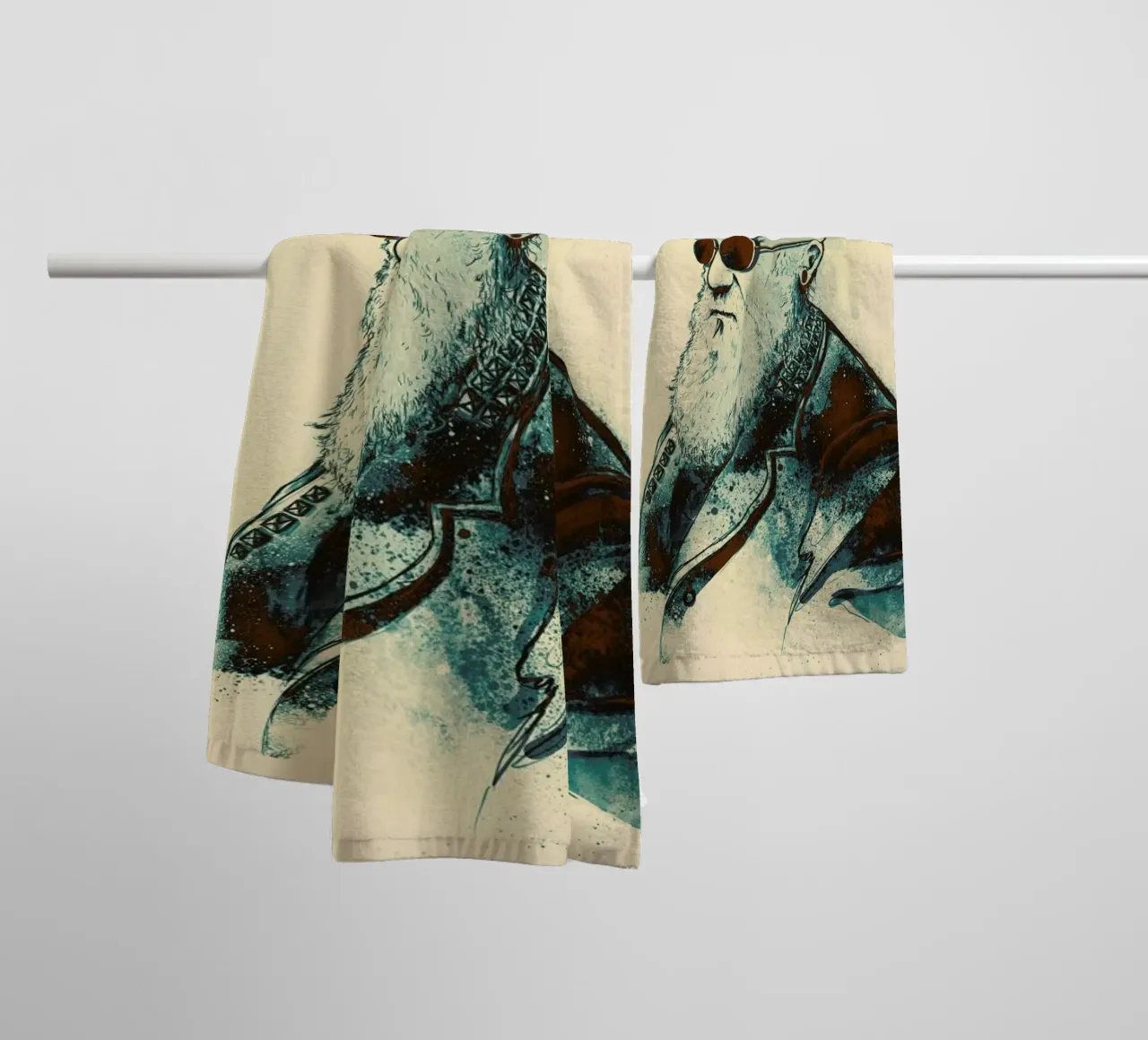 Evolution of Charles asciugamano da bagno da Nicebleed