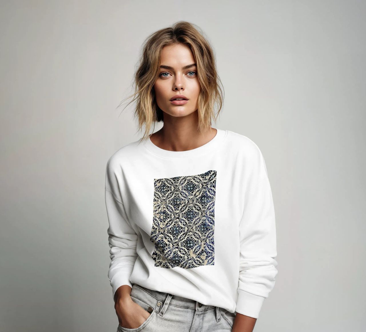 Azulejos sudadera de Ingrid Beddoes