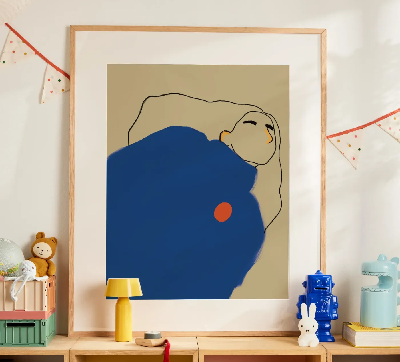Woman in Blue poster by tainah negreiros