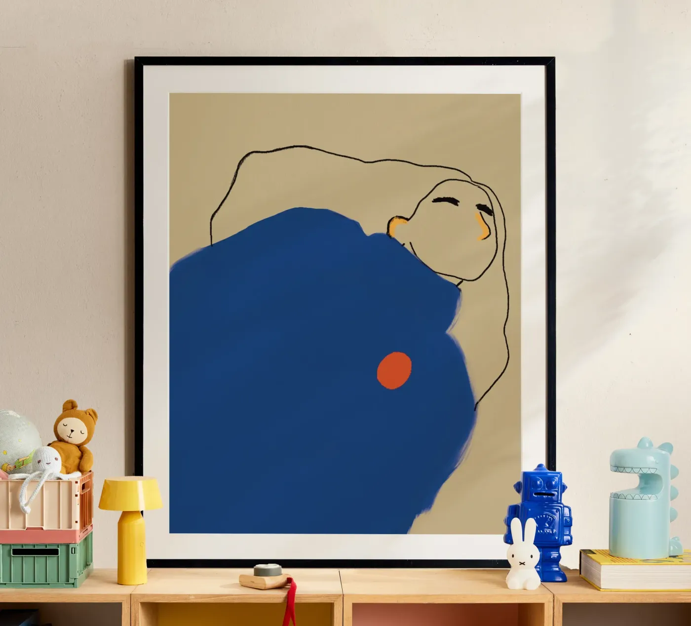Woman in Blue poster by tainah negreiros