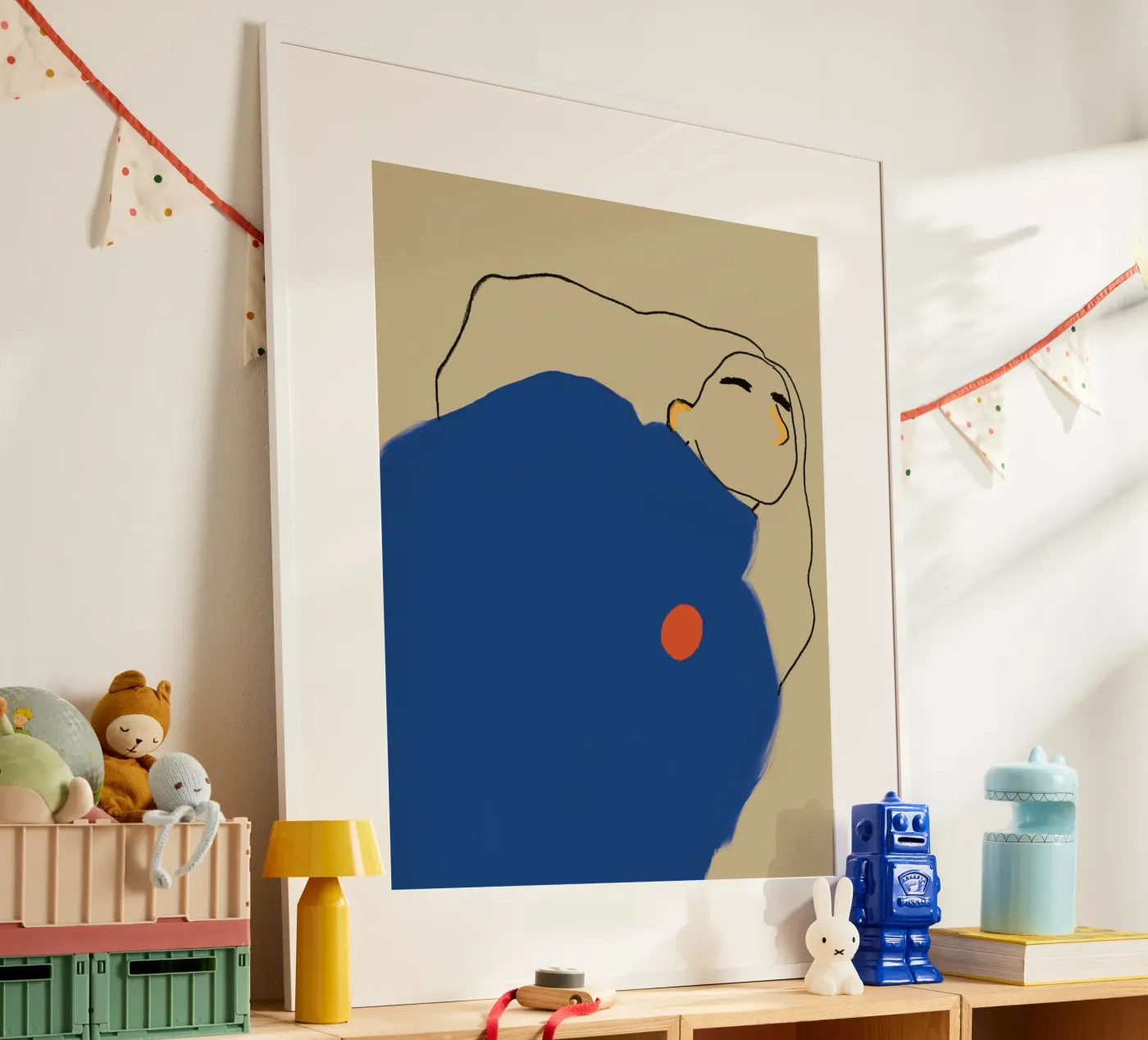 Woman in Blue poster by tainah negreiros