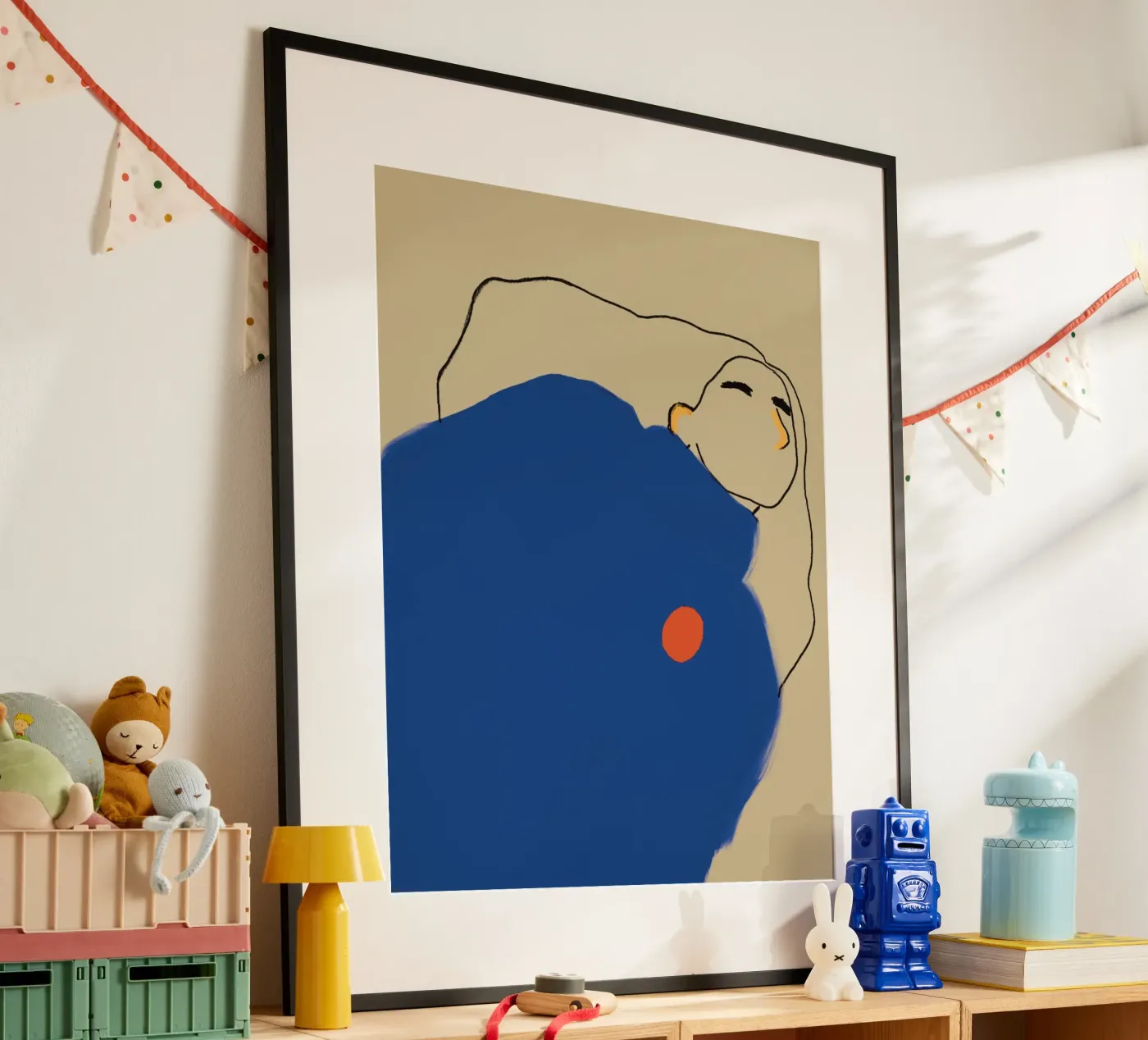 Woman in Blue poster by tainah negreiros
