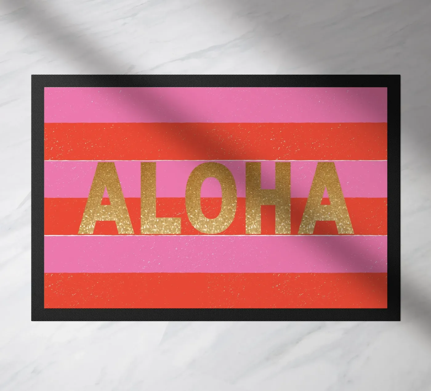 Aloha doormat by Ohkimiko