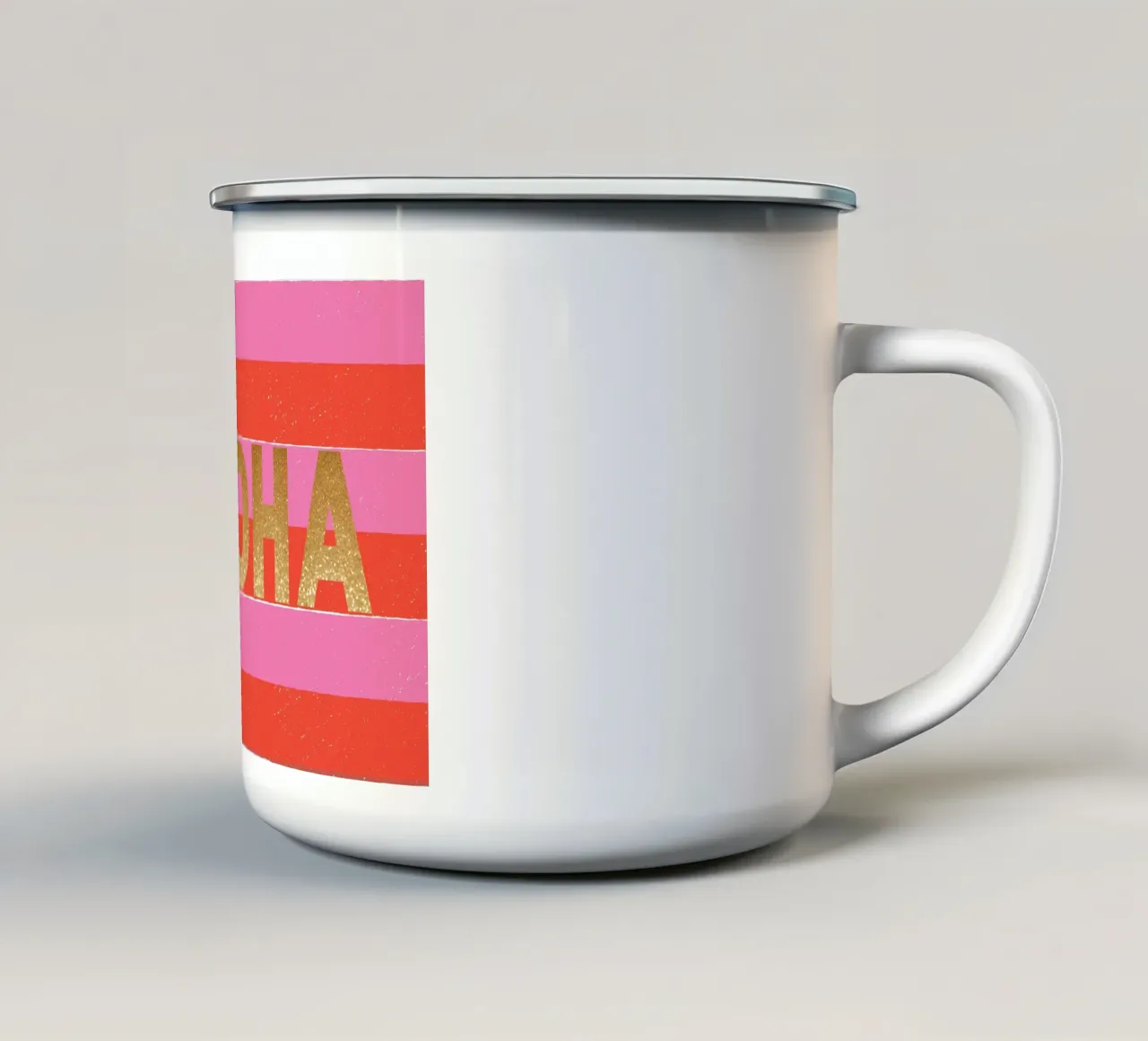 Aloha tazza in smalto da Ohkimiko