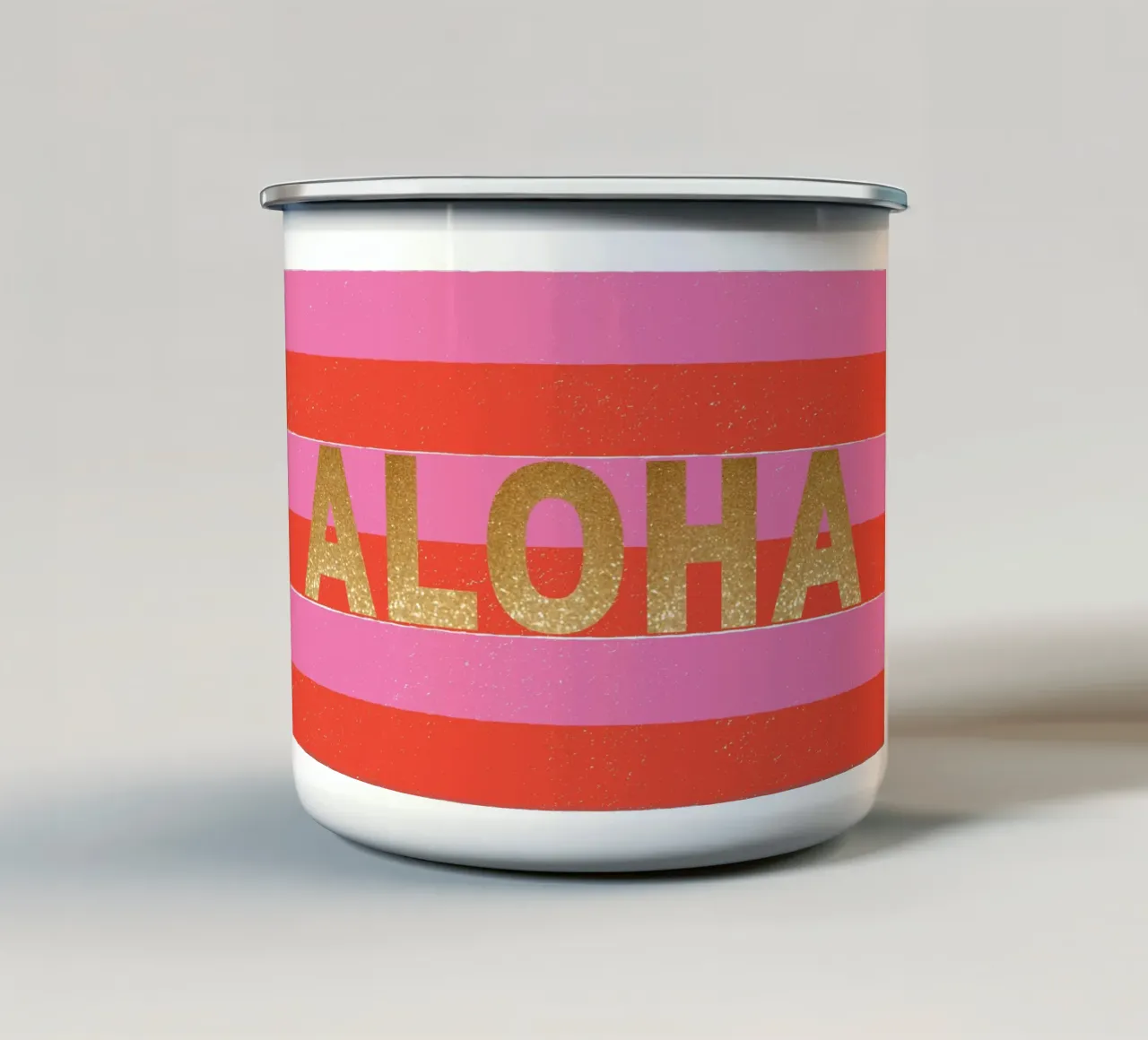 Aloha tazza in smalto da Ohkimiko