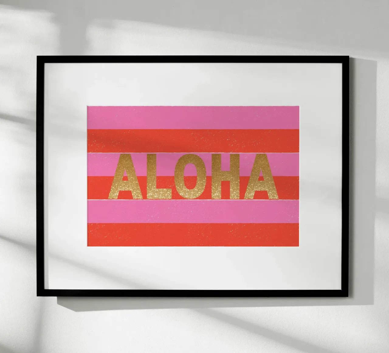 Aloha poster con telaio in alluminio da Ohkimiko