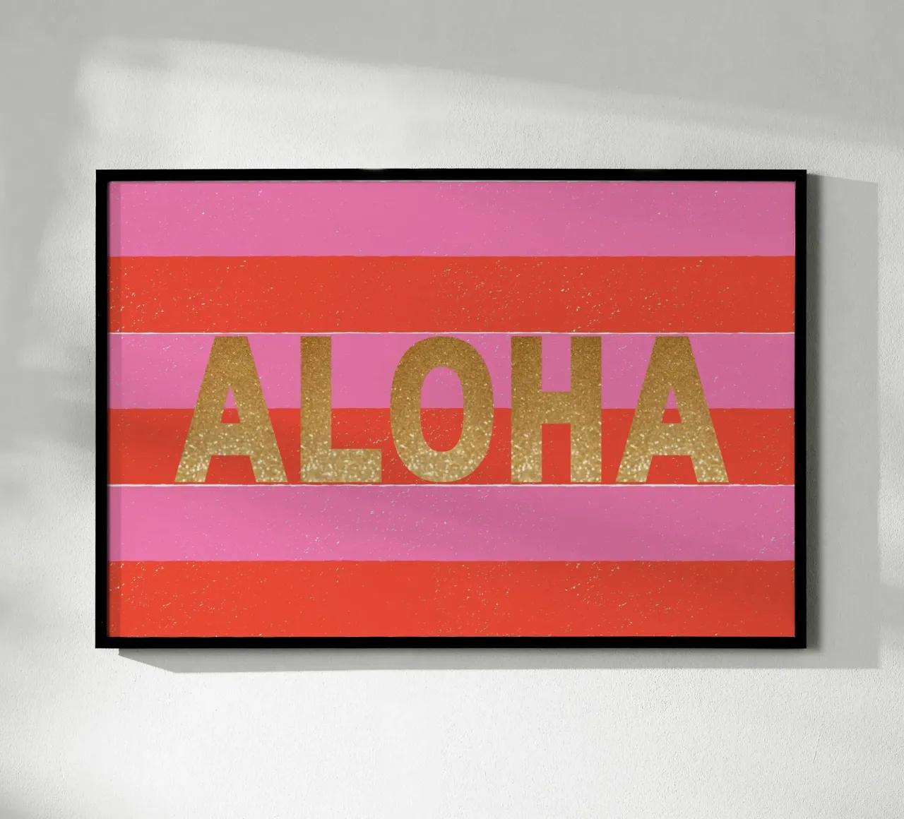 Aloha poster con telaio in alluminio da Ohkimiko
