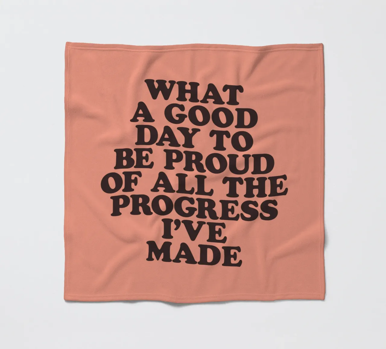 What a Good Day to Be Proud of All the Progress I've Made fleece blanket by THE MOTIVATED TYPE