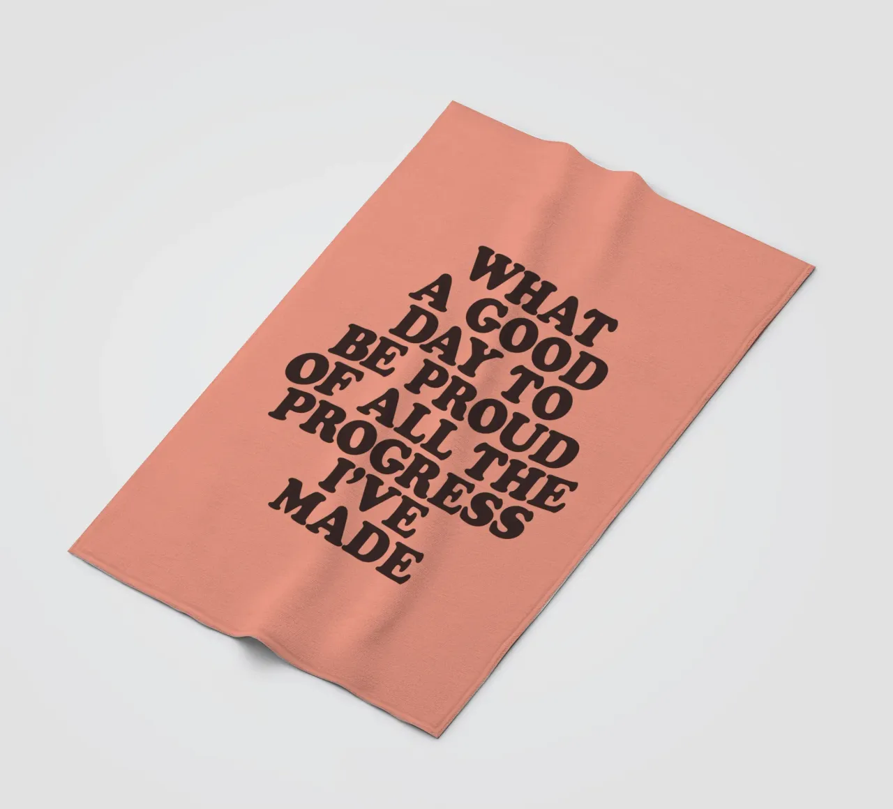 What a Good Day to Be Proud of All the Progress I've Made fleece blanket by THE MOTIVATED TYPE