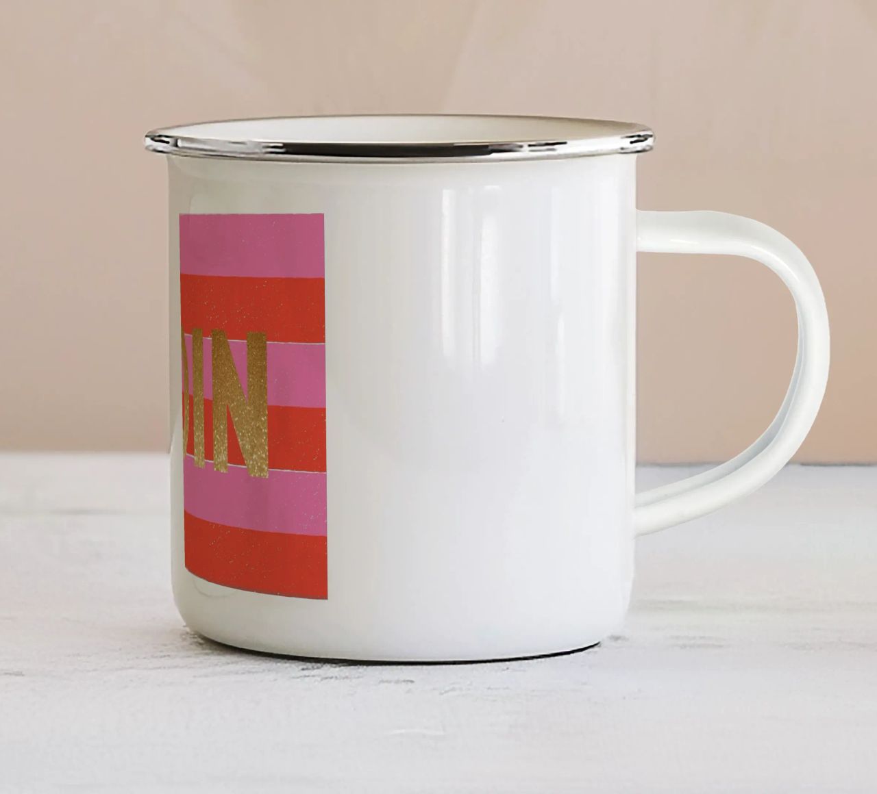 Moin in Glitzer tazza in smalto da Ohkimiko