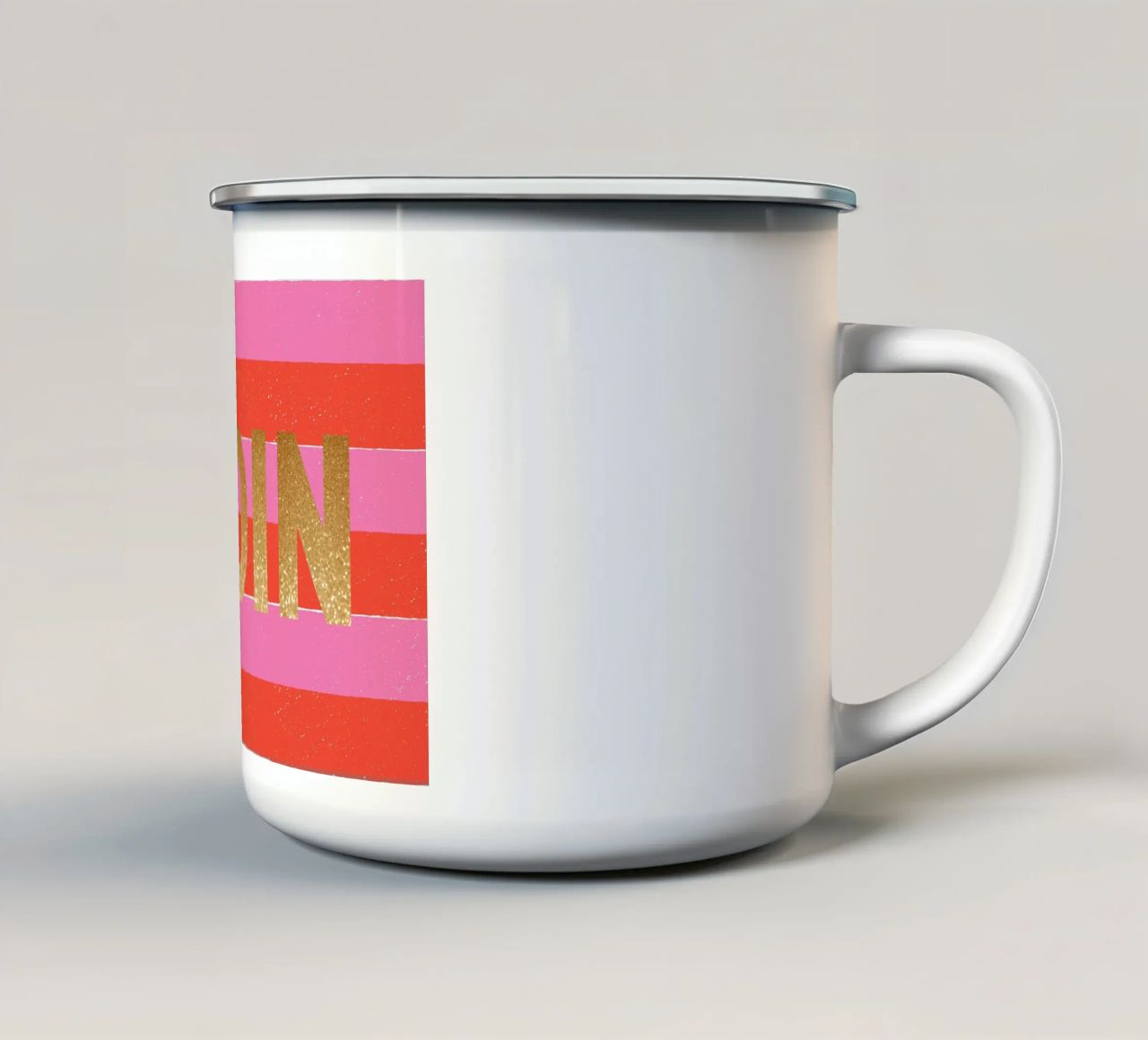 Moin in Glitzer tazza in smalto da Ohkimiko