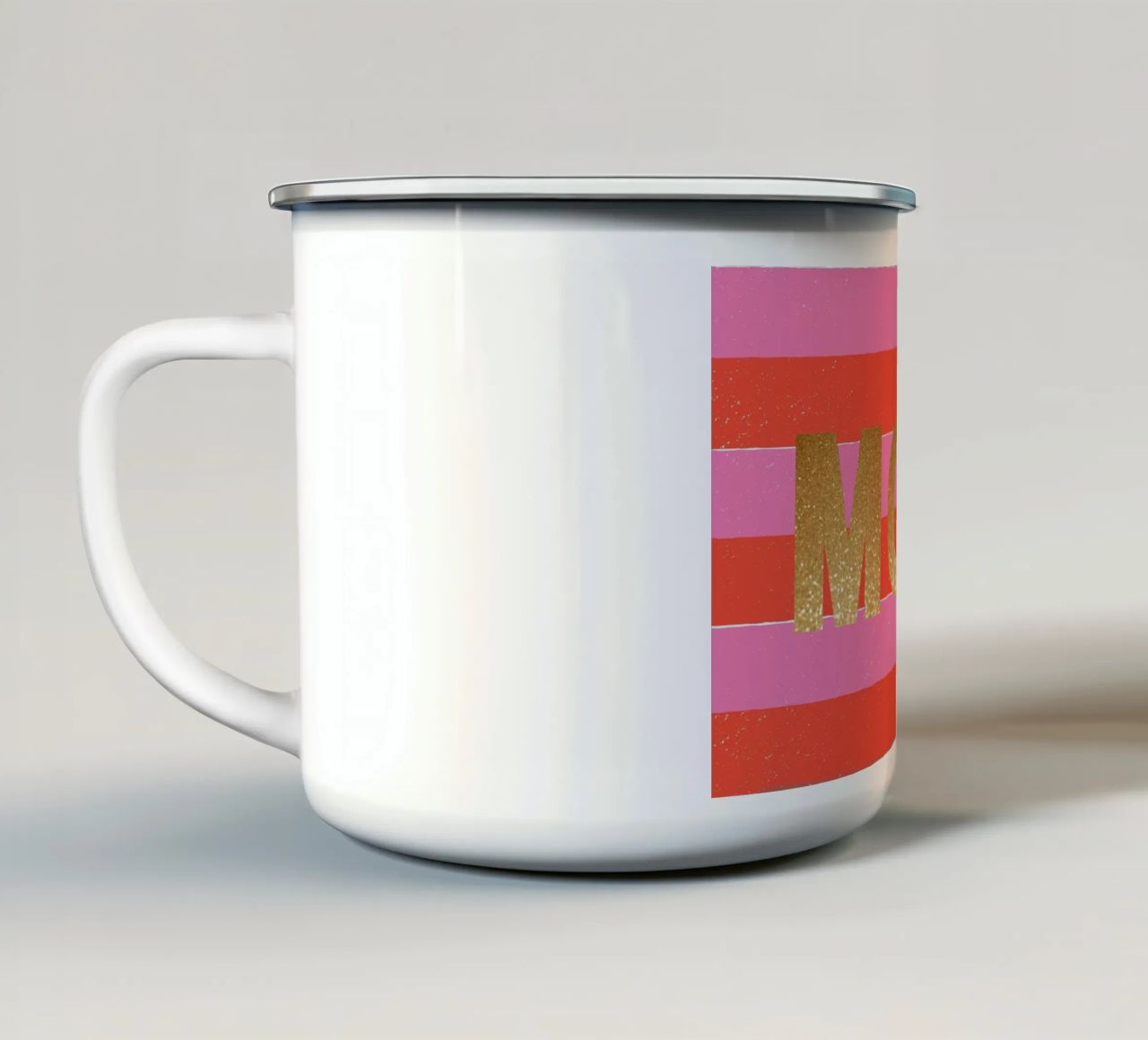 Moin in Glitzer tazza in smalto da Ohkimiko