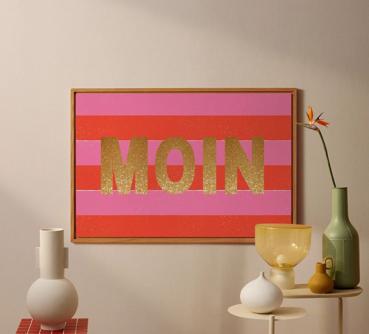 Moin in Glitzer alluminio dibond da Ohkimiko