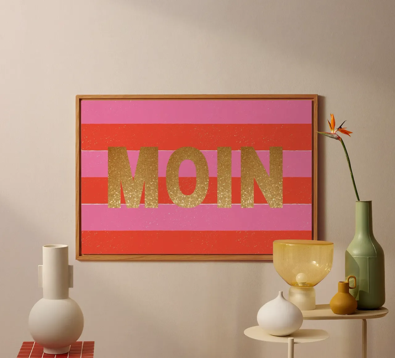 Moin in Glitzer alluminio dibond da Ohkimiko