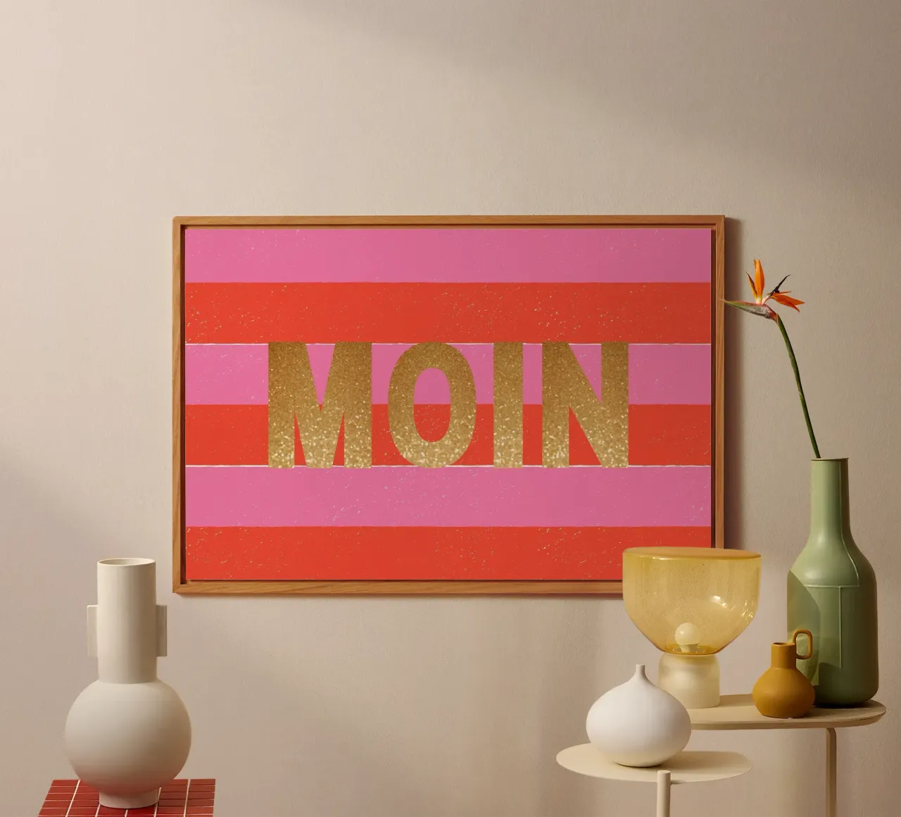 Moin in Glitzer alluminio dibond da Ohkimiko