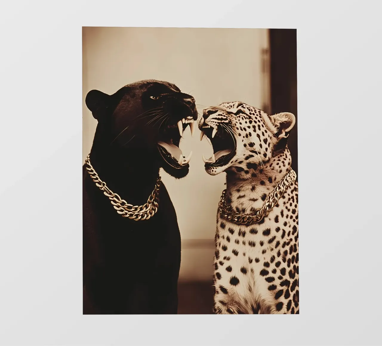 Pantera e Leopardo pellicola backlit da IamHomeStudio