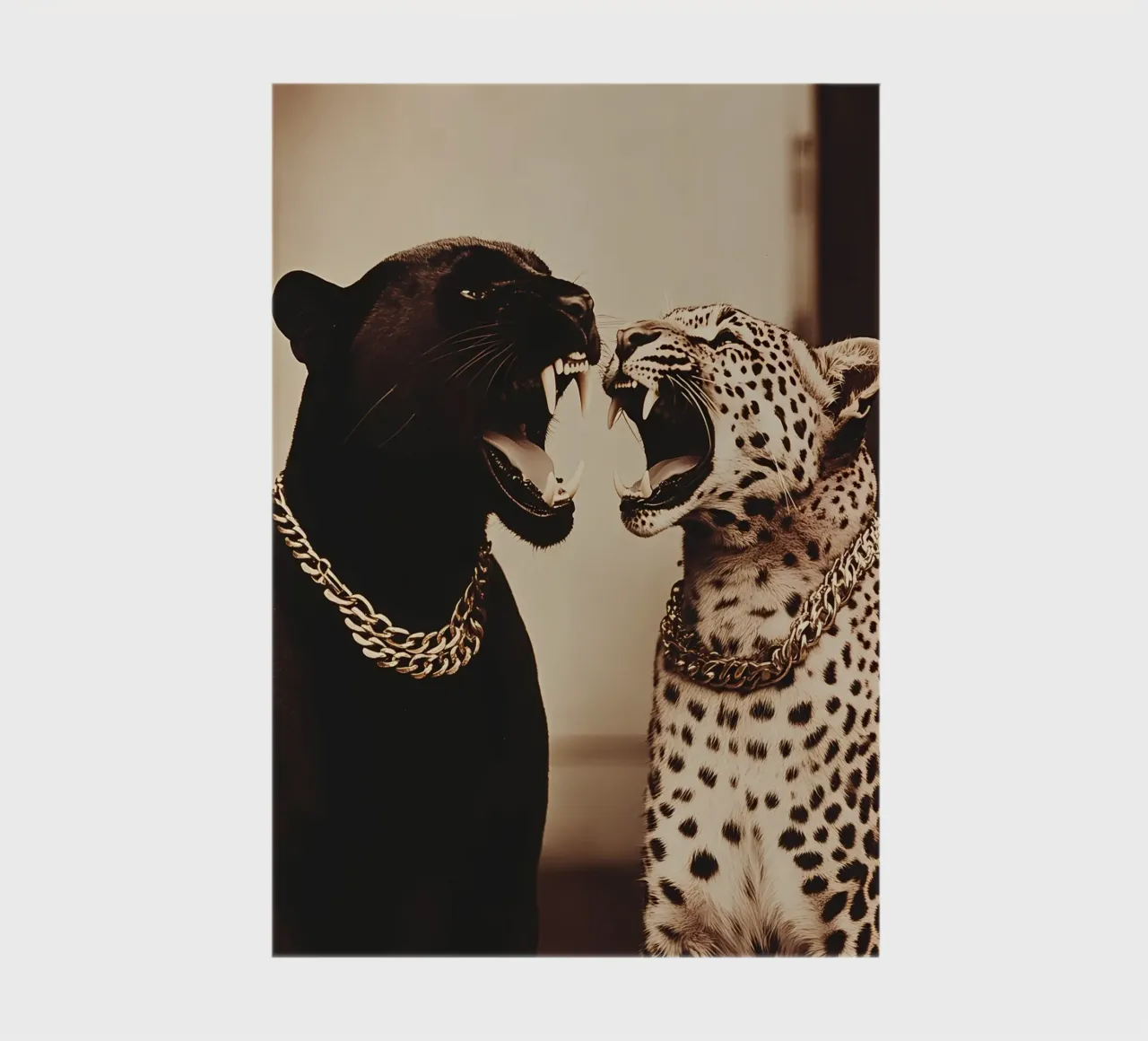 Panther and Leopard notebook by IamHomeStudio