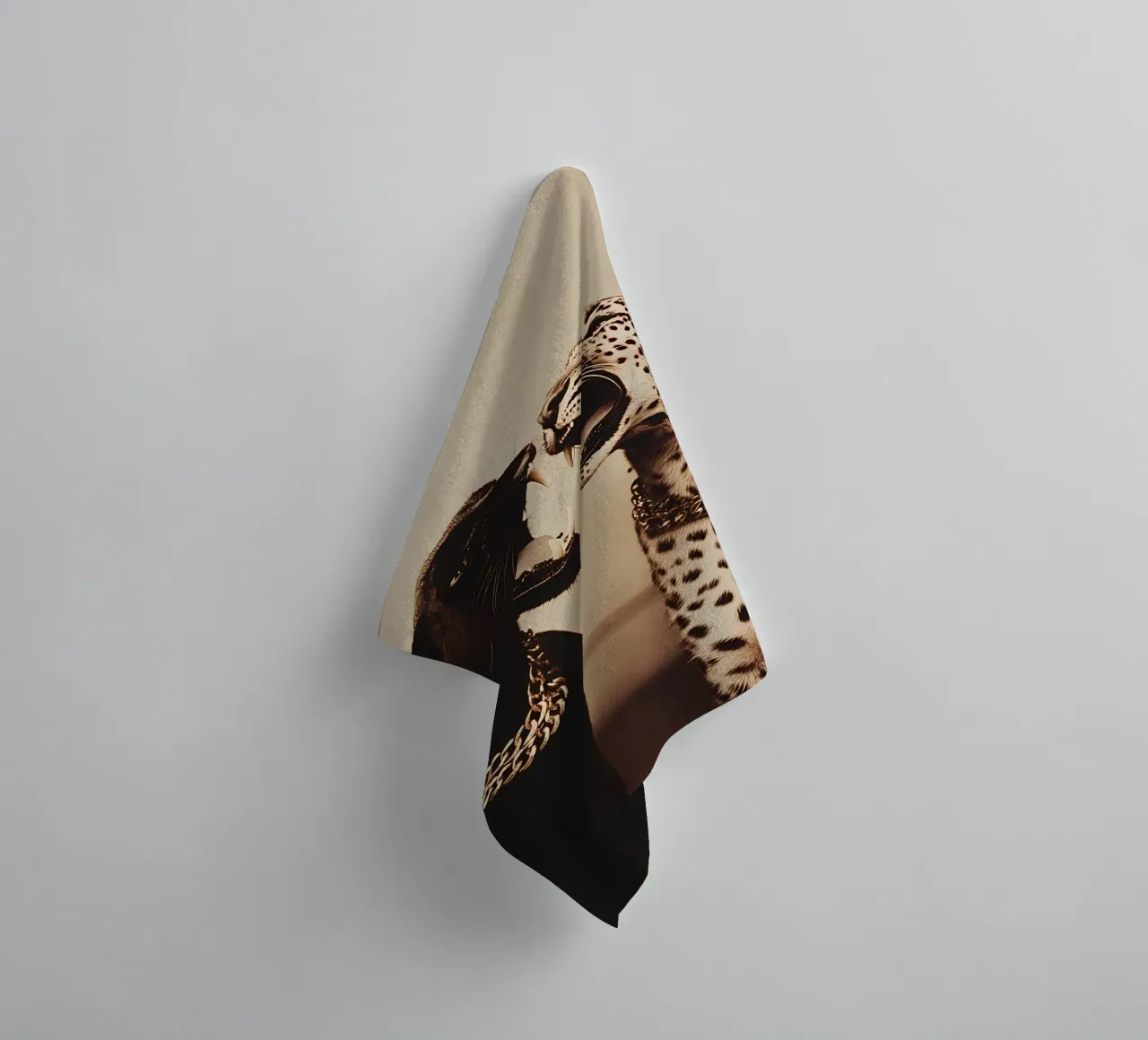 Pantera e Leopardo asciugamano da bagno da IamHomeStudio