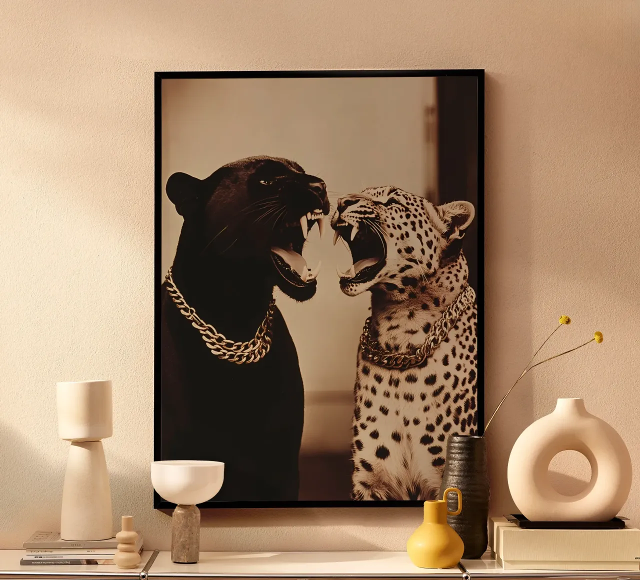 Pantera e Leopardo poster da IamHomeStudio