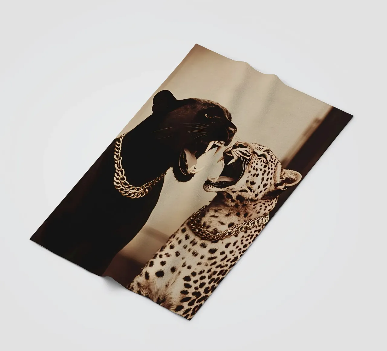 Pantera e Leopardo coperta in pile da IamHomeStudio