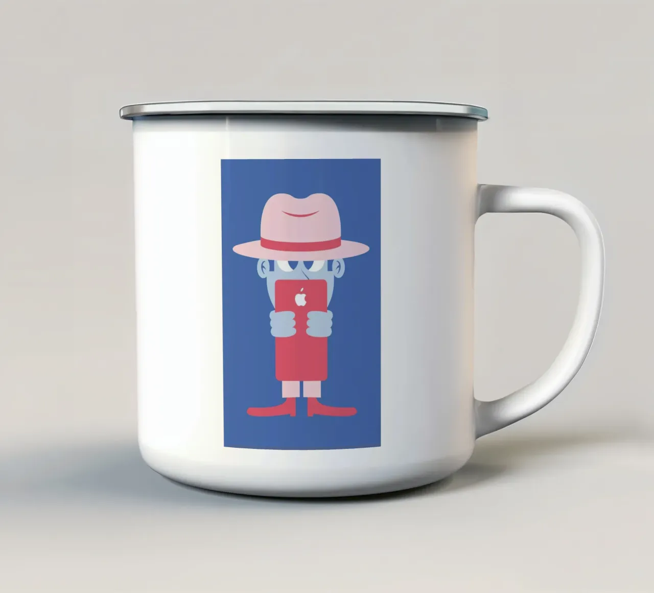 Hypnotized taza de esmalte de The Poster Kid