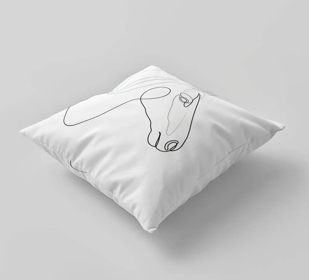 H3 - cavallo di una linea cuscino da Addillum