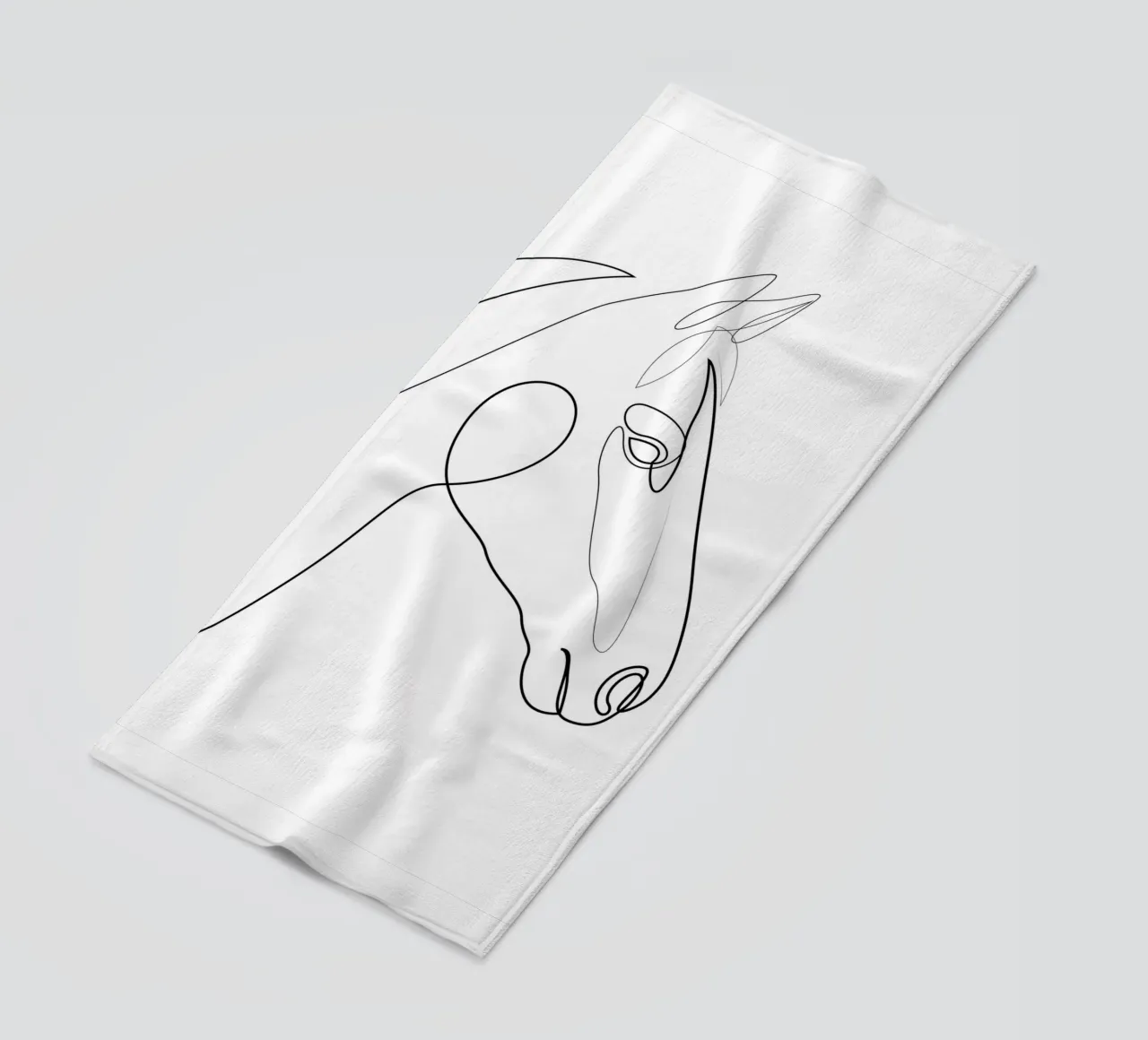 H3 - cavallo di una linea telo mare da Addillum