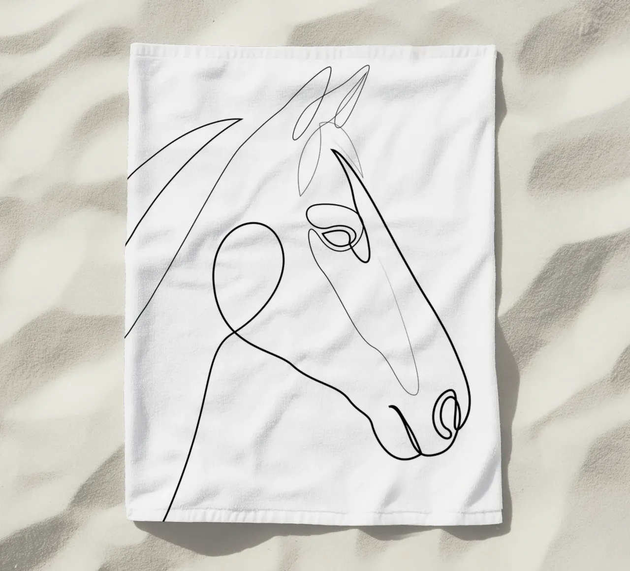 H3 - cavallo di una linea telo mare da Addillum