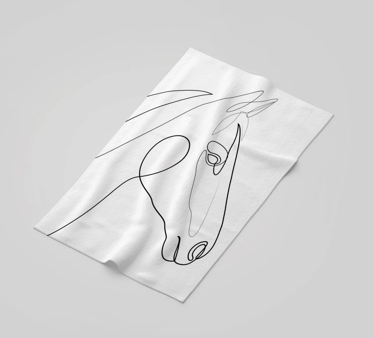 H3 - cavallo di una linea telo mare da Addillum