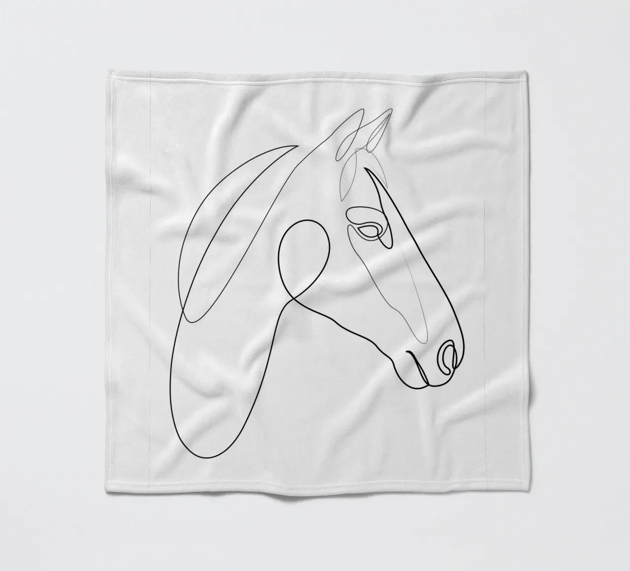 H3 - cavallo di una linea coperta in pile da Addillum
