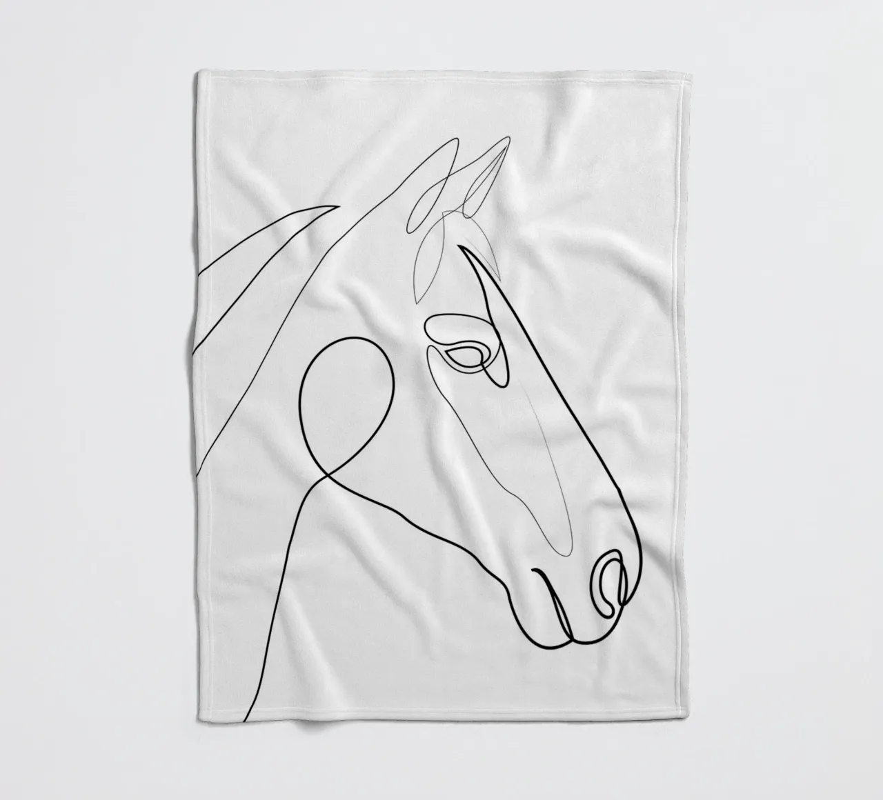 H3 - cavallo di una linea coperta in pile da Addillum
