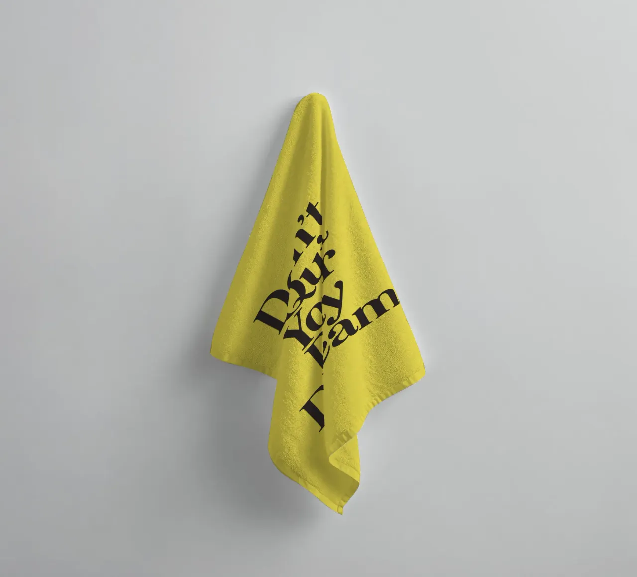 Don't Quit Your Day Dream Aspirational Positivity Typography towel by THE MOTIVATED TYPE