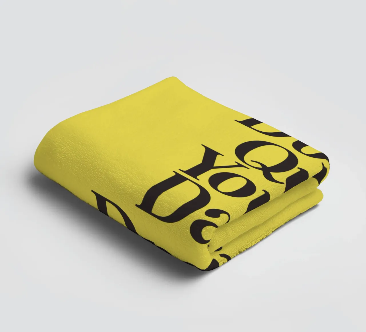 Don't Quit Your Day Dream Aspirational Positivity Typography towel by THE MOTIVATED TYPE