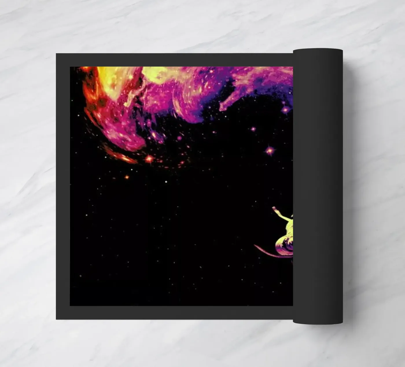 Space Surfing doormat by Nicebleed